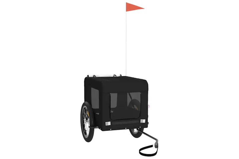 vidaXL 93919 Pet Bike Trailer Black Oxford Fabric&iron vidaXL 93919 Pet Bike Trailer Black Oxford Fabric&iron