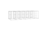 vidaXL 3082286 Outdoor Dog Kennel Galvanised Steel 14.52 M2 vidaXL 3082286 Outdoor Dog Kennel Galvanised Steel 14.52 M2