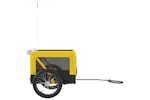 vidaXL 93924 Pet Bike Trailer Yellow And Black Oxford Fabric&iron vidaXL 93924 Pet Bike Trailer Yellow And Black Oxford Fabric&iron
