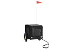 vidaXL 93912 Pet Bike Trailer Black Oxford Fabric&iron vidaXL 93912 Pet Bike Trailer Black Oxford Fabric&iron
