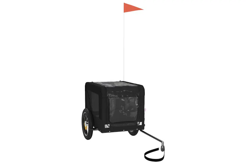 vidaXL 93912 Pet Bike Trailer Black Oxford Fabric&iron vidaXL 93912 Pet Bike Trailer Black Oxford Fabric&iron