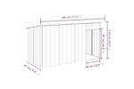 vidaXL 172575 Dog House With Roof Anthracite 196x91x110cm Galvanised Steel vidaXL 172575 Dog House With Roof Anthracite 196x91x110cm Galvanised Steel