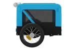 vidaXL 93911 Pet Bike Trailer Blue And Black Oxford Fabric&iron vidaXL 93911 Pet Bike Trailer Blue And Black Oxford Fabric&iron