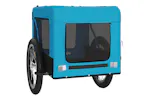 vidaXL 93918 Pet Bike Trailer Blue And Black Oxford Fabric&iron vidaXL 93918 Pet Bike Trailer Blue And Black Oxford Fabric&iron