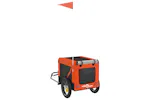 vidaXL 93907 Pet Bike Trailer Orange And Black Oxford Fabric&iron vidaXL 93907 Pet Bike Trailer Orange And Black Oxford Fabric&iron