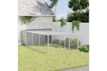 vidaXL 3214225 Dog House With Run Anthracite 197x396x110cm Galvanised Steel vidaXL 3214225 Dog House With Run Anthracite 197x396x110cm Galvanised Steel