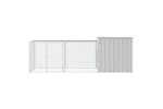 vidaXL 3106460 Chicken Cage Grey 300x91x100cm Galvanised Steel vidaXL 3106460 Chicken Cage Grey 300x91x100cm Galvanised Steel