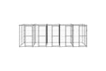 vidaXL 3082252 Outdoor Dog Kennel Steel With Roof 12.1 M2 vidaXL 3082252 Outdoor Dog Kennel Steel With Roof 12.1 M2