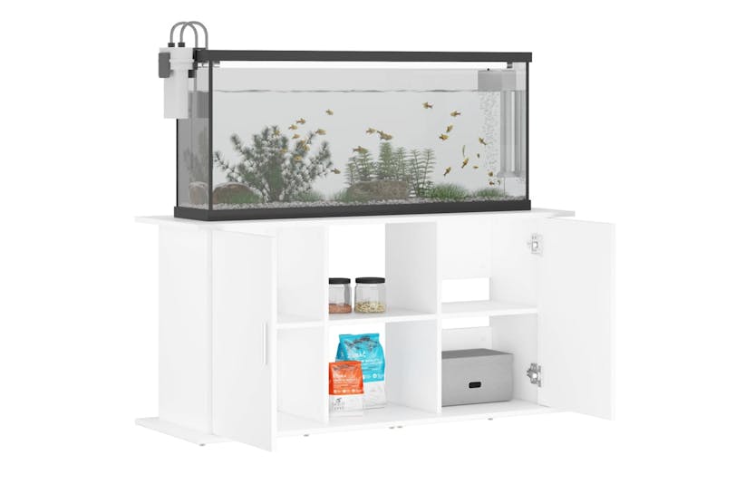 vidaXL 833615 Aquarium Stand White 121x41x58cm Engineered Wood vidaXL 833615 Aquarium Stand White 121x41x58cm Engineered Wood