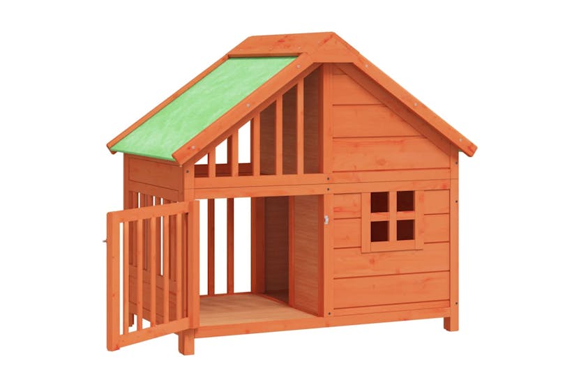 vidaXL 172267 Dog Kennel Brown 96x60.5x87cm Solid Wood Pine vidaXL 172267 Dog Kennel Brown 96x60.5x87cm Solid Wood Pine