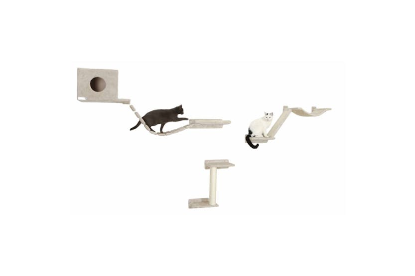 Kerbl 425774 Cat Climbing Wall Mount Everest Wood Beige Kerbl 425774 Cat Climbing Wall Mount Everest Wood Beige