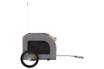 vidaXL 93840 Pet Bike Trailer Yellow And Grey Oxford Fabric&iron vidaXL 93840 Pet Bike Trailer Yellow And Grey Oxford Fabric&iron