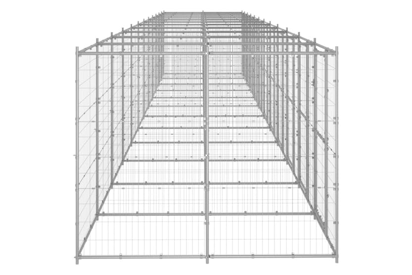 vidaXL 3082292 Outdoor Dog Kennel Galvanised Steel 29.04 M2 vidaXL 3082292 Outdoor Dog Kennel Galvanised Steel 29.04 M2