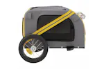 vidaXL 93868 Pet Bike Trailer Yellow And Grey Oxford Fabric And Iron vidaXL 93868 Pet Bike Trailer Yellow And Grey Oxford Fabric And Iron