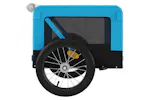 vidaXL 93918 Pet Bike Trailer Blue And Black Oxford Fabric&iron vidaXL 93918 Pet Bike Trailer Blue And Black Oxford Fabric&iron