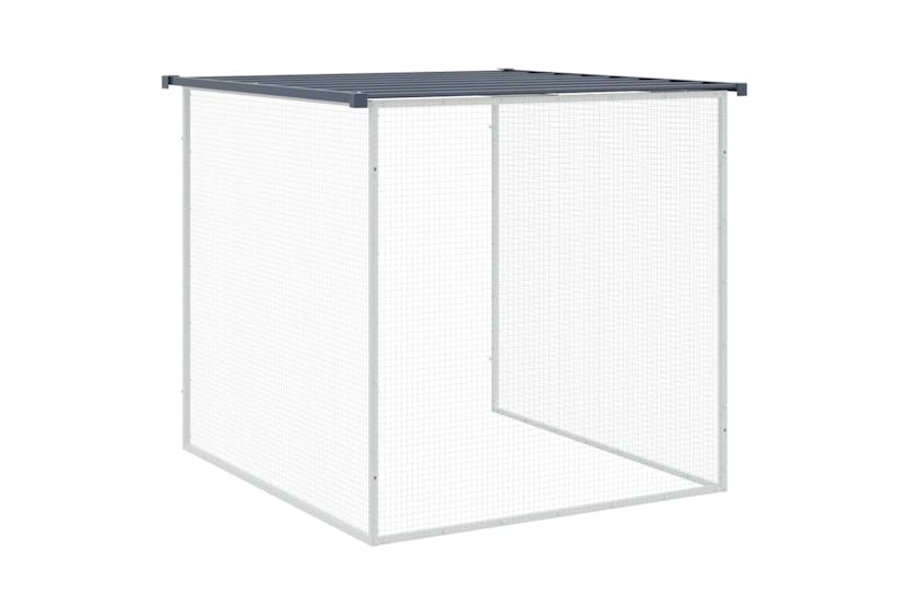 vidaXL 3189050 Chicken Cage With Roof Anthracite 403x98x90cm Galvanised Steel vidaXL 3189050 Chicken Cage With Roof Anthracite 403x98x90cm Galvanised Steel