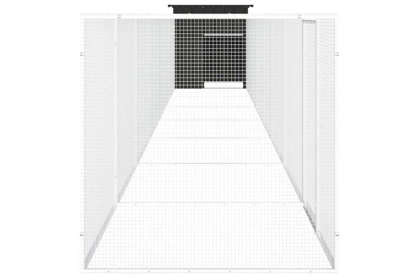 vidaXL 3106457 Chicken Cage Anthracite 800x91x100cm Galvanised Steel vidaXL 3106457 Chicken Cage Anthracite 800x91x100cm Galvanised Steel