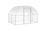 vidaXL 3095480 Outdoor Chicken Coop 3x24x2 M Galvanised Steel vidaXL 3095480 Outdoor Chicken Coop 3x24x2 M Galvanised Steel
