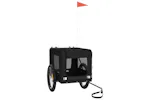 vidaXL 93926 Pet Bike Trailer Black Oxford Fabric&iron vidaXL 93926 Pet Bike Trailer Black Oxford Fabric&iron
