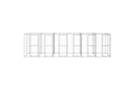 vidaXL 3082286 Outdoor Dog Kennel Galvanised Steel 14.52 M2 vidaXL 3082286 Outdoor Dog Kennel Galvanised Steel 14.52 M2
