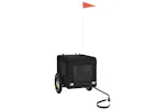 vidaXL 93912 Pet Bike Trailer Black Oxford Fabric&iron vidaXL 93912 Pet Bike Trailer Black Oxford Fabric&iron