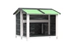 vidaXL 172265 Dog Kennel Grey 96x87x80.5cm Solid Wood Pine vidaXL 172265 Dog Kennel Grey 96x87x80.5cm Solid Wood Pine