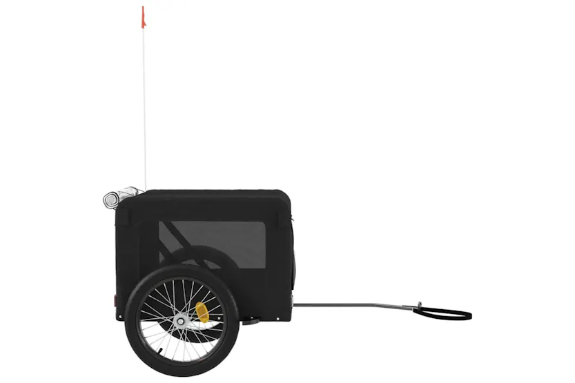 vidaXL 93926 Pet Bike Trailer Black Oxford Fabric&iron vidaXL 93926 Pet Bike Trailer Black Oxford Fabric&iron