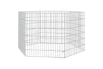 Vidaxl Free Range Animal Enclosure 6-panel 54x60 Cm Galvanised Iron Vidaxl Free Range Animal Enclosure 6-panel 54x60 Cm Galvanised Iron