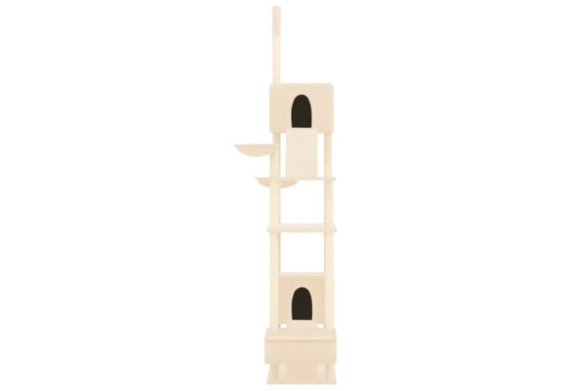 vidaXL 171612 Floor To Ceiling Cat Tree Cream 277-303cm vidaXL 171612 Floor To Ceiling Cat Tree Cream 277-303cm