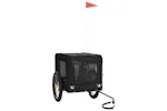 vidaXL 93926 Pet Bike Trailer Black Oxford Fabric&iron vidaXL 93926 Pet Bike Trailer Black Oxford Fabric&iron