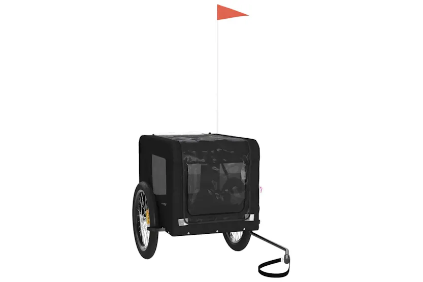 vidaXL 93926 Pet Bike Trailer Black Oxford Fabric&iron vidaXL 93926 Pet Bike Trailer Black Oxford Fabric&iron