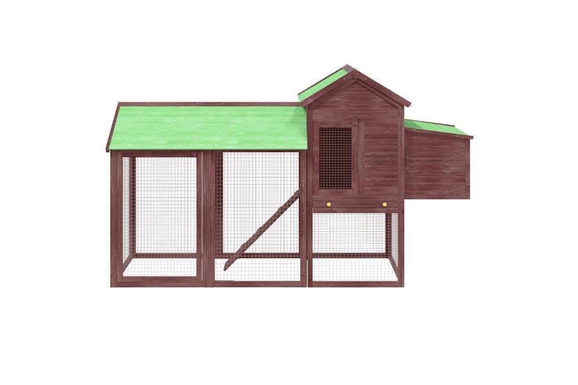 vidaXL 172234 Chicken Coop Mocha 193x65x117cm Solid Wood Pine vidaXL 172234 Chicken Coop Mocha 193x65x117cm Solid Wood Pine
