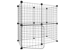 vidaXL 3114033 12-panel Pet Cage With Door Black 35x35cm Steel vidaXL 3114033 12-panel Pet Cage With Door Black 35x35cm Steel