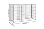 vidaXL 3115958 8-panel Dog Playpen Black 50x100cm Powder-coated Steel vidaXL 3115958 8-panel Dog Playpen Black 50x100cm Powder-coated Steel
