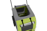 vidaXL 93857 Pet Bike Trailer Green And Grey Oxford Fabric And Iron vidaXL 93857 Pet Bike Trailer Green And Grey Oxford Fabric And Iron