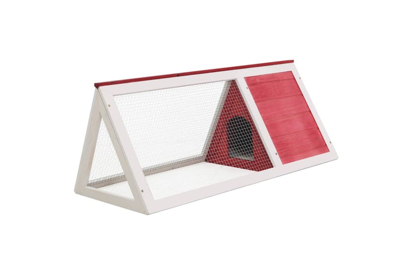 vidaXL 170854 Animal Rabbit Cage Red Wood vidaXL 170854 Animal Rabbit Cage Red Wood