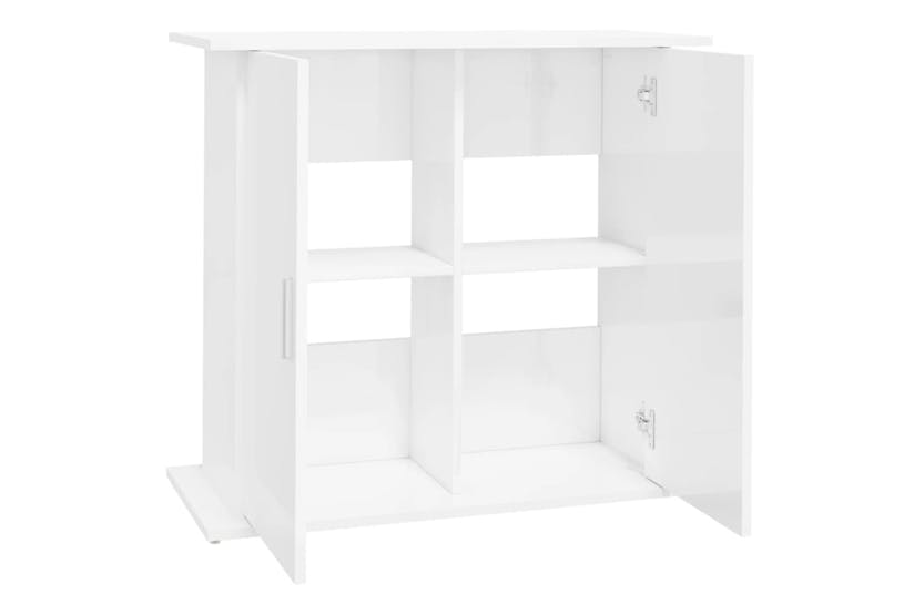 vidaXL 833601 Aquarium Stand High Gloss White 81x36x73cm Engineered Wood vidaXL 833601 Aquarium Stand High Gloss White 81x36x73cm Engineered Wood