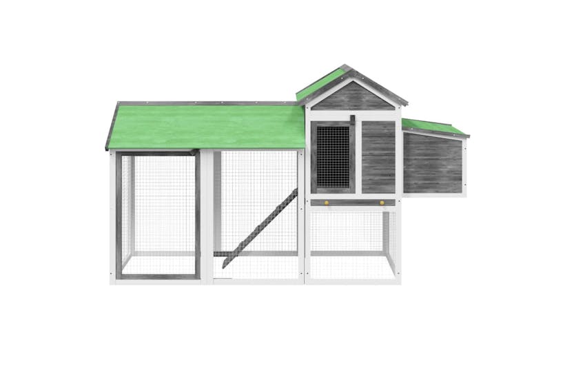 vidaXL 172233 Chicken Coop Grey 193x65x117cm Solid Wood Pine vidaXL 172233 Chicken Coop Grey 193x65x117cm Solid Wood Pine