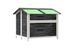 vidaXL 172265 Dog Kennel Grey 96x87x80.5cm Solid Wood Pine vidaXL 172265 Dog Kennel Grey 96x87x80.5cm Solid Wood Pine