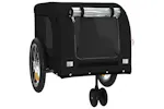 vidaXL 94024 Pet Bike Trailer Black Oxford Fabric And Iron vidaXL 94024 Pet Bike Trailer Black Oxford Fabric And Iron