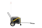 vidaXL 93889 Pet Bike Trailer Yellow And Black Oxford Fabric And Iron vidaXL 93889 Pet Bike Trailer Yellow And Black Oxford Fabric And Iron