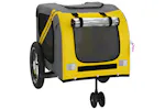 vidaXL 93889 Pet Bike Trailer Yellow And Black Oxford Fabric And Iron vidaXL 93889 Pet Bike Trailer Yellow And Black Oxford Fabric And Iron