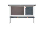 vidaXL 170828 Outdoor Rabbit Hutch 1 Layer Grey Wood vidaXL 170828 Outdoor Rabbit Hutch 1 Layer Grey Wood