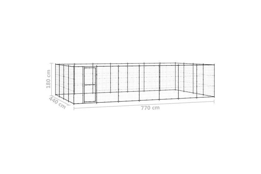 vidaXL 3082315 Outdoor Dog Kennel Steel 33.88 M2 vidaXL 3082315 Outdoor Dog Kennel Steel 33.88 M2