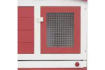 vidaXL 170845 Outdoor Large Rabbit Hutch Red And White 204x45x85cm Wood vidaXL 170845 Outdoor Large Rabbit Hutch Red And White 204x45x85cm Wood