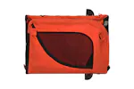 vidaXL 94026 Pet Bike Trailer Orange And Black Oxford Fabric And Iron vidaXL 94026 Pet Bike Trailer Orange And Black Oxford Fabric And Iron