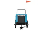 vidaXL 94030 Pet Bike Trailer Blue And Black Oxford Fabric And Iron vidaXL 94030 Pet Bike Trailer Blue And Black Oxford Fabric And Iron