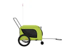 vidaXL 94032 Pet Bike Trailer Green And Black Oxford Fabric And Iron vidaXL 94032 Pet Bike Trailer Green And Black Oxford Fabric And Iron