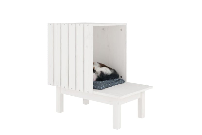 vidaXL 822453 Cat House White 60x36x60cm Solid Wood Pine vidaXL 822453 Cat House White 60x36x60cm Solid Wood Pine
