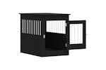 vidaXL 838324 Dog Crate Furniture Black 55x80x68cm Engineered Wood vidaXL 838324 Dog Crate Furniture Black 55x80x68cm Engineered Wood